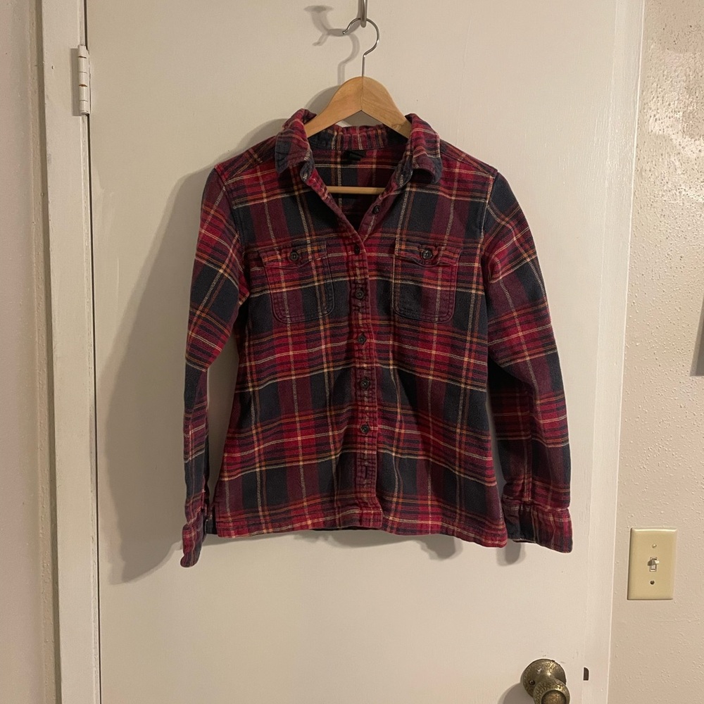 Patagonia Fjord Flannel Plaid Button Up